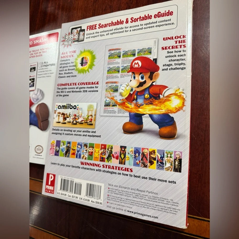 Nintendo Super Smash Bros. Guide with Multicolor Cover